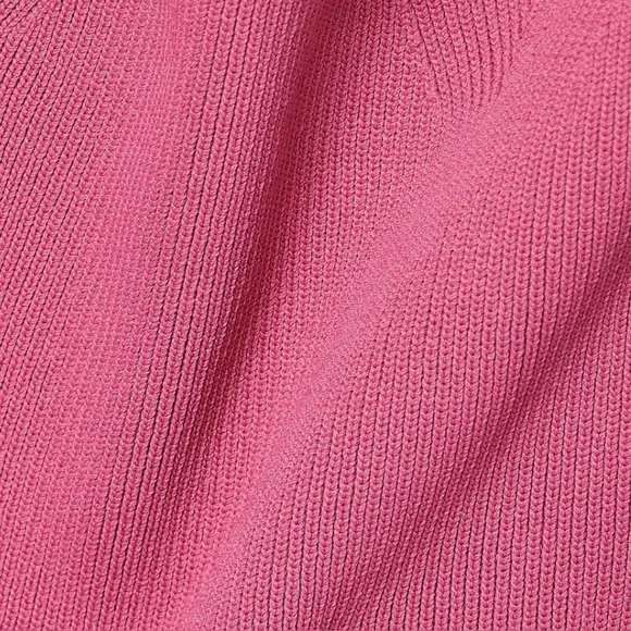 Staud Josee Fur Trimmed Long Sleeve Pink Mini Dress , NEW - Picture 13 of 16